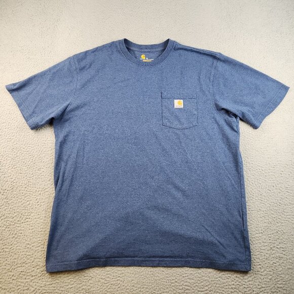 Carhartt Other - Carhartt Shirt Men's Extra Large Blue Original Fit Short Sleeve Pocket Workwear